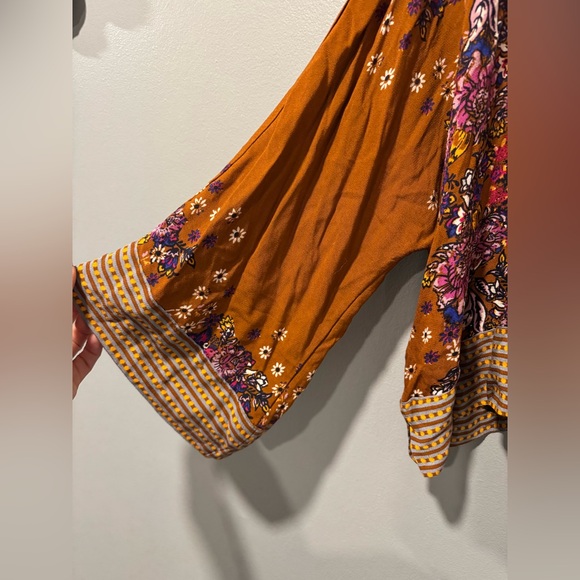 Free People Boho Floral Top Size XS - Picture 6 of 6